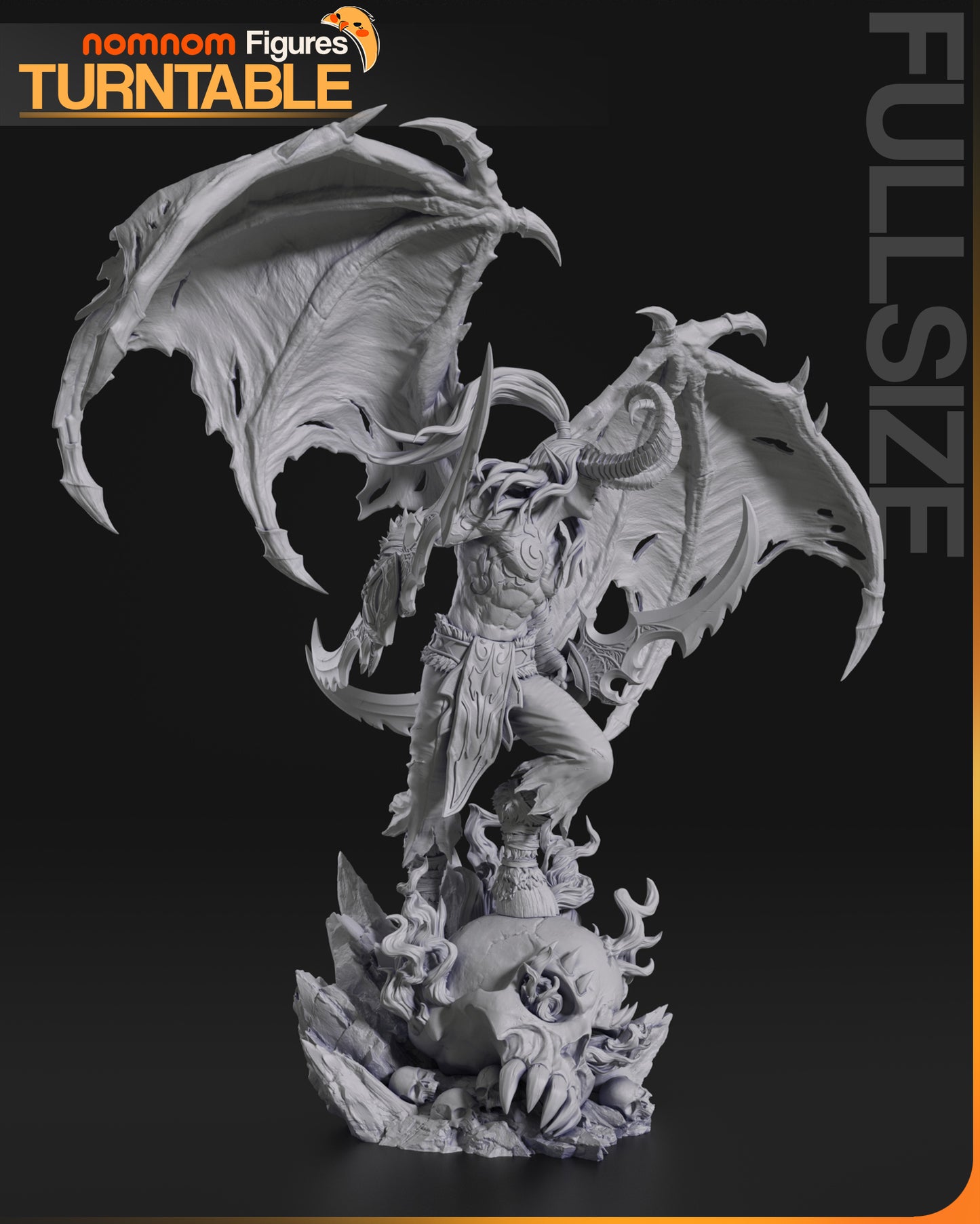 Figura de Resina - Illidan Tempestira - World of Warcraft