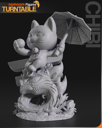 Figura de Resina Chibi - Turbo Vieja Gato - Dandadan