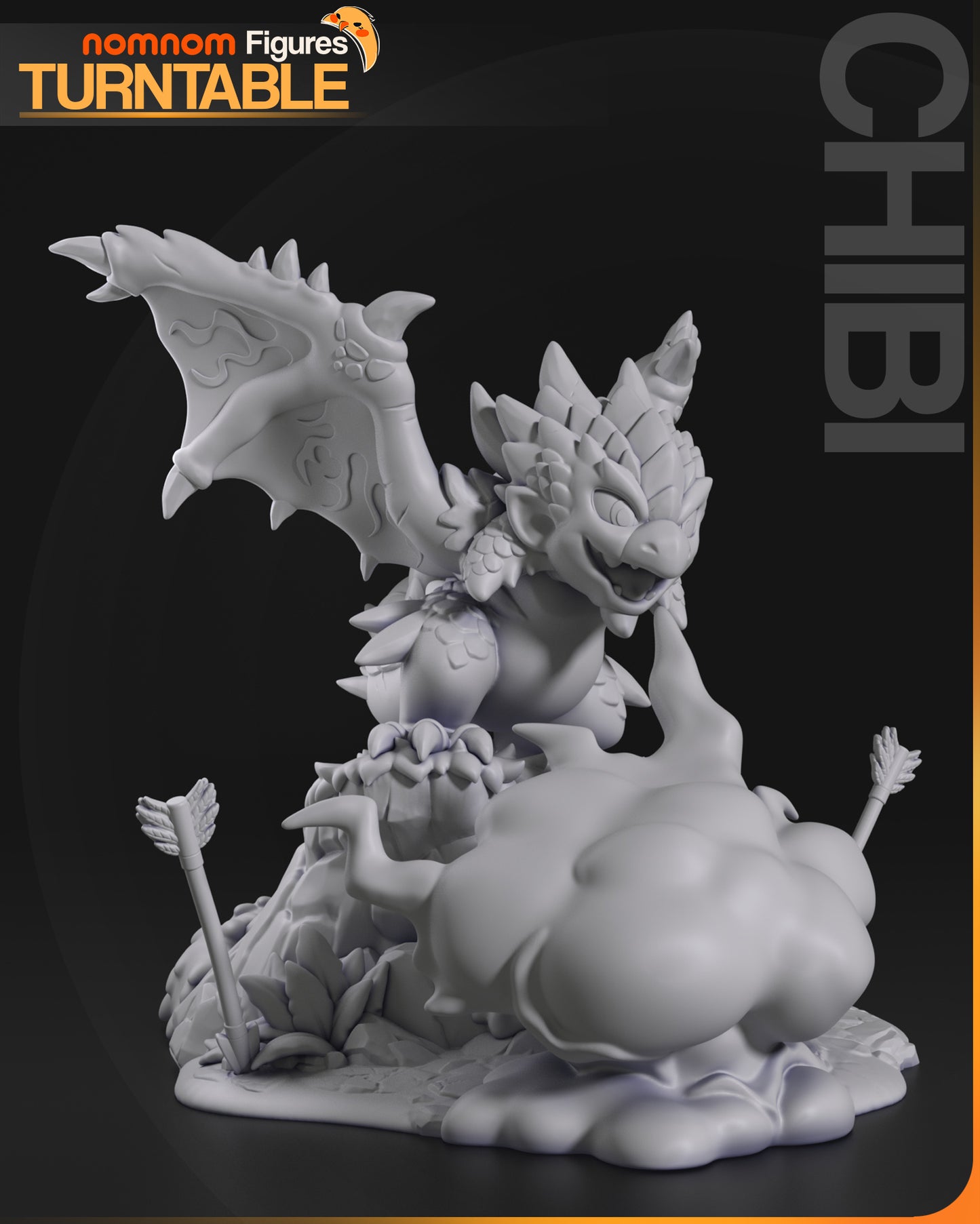 Figura de Resina Chibi - Rathalos - Monster Hunter World