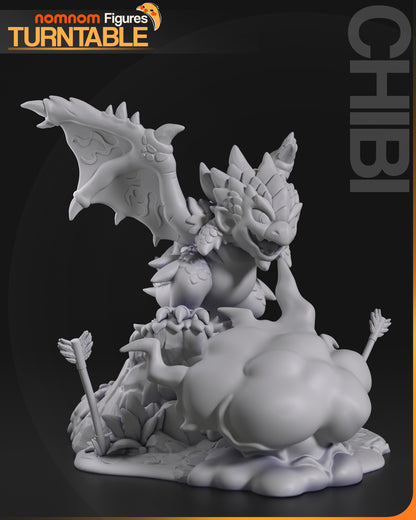 Figura de Resina Chibi - Rathalos - Monster Hunter World