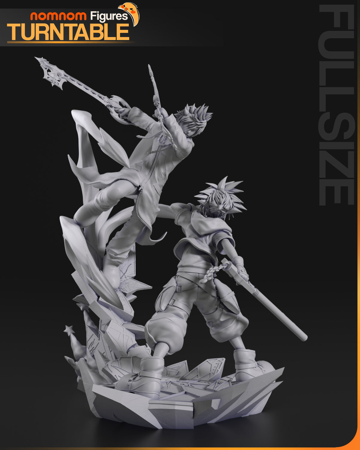 Figura Sora vs Roxas Kingdom Hearts en resina, foto 15