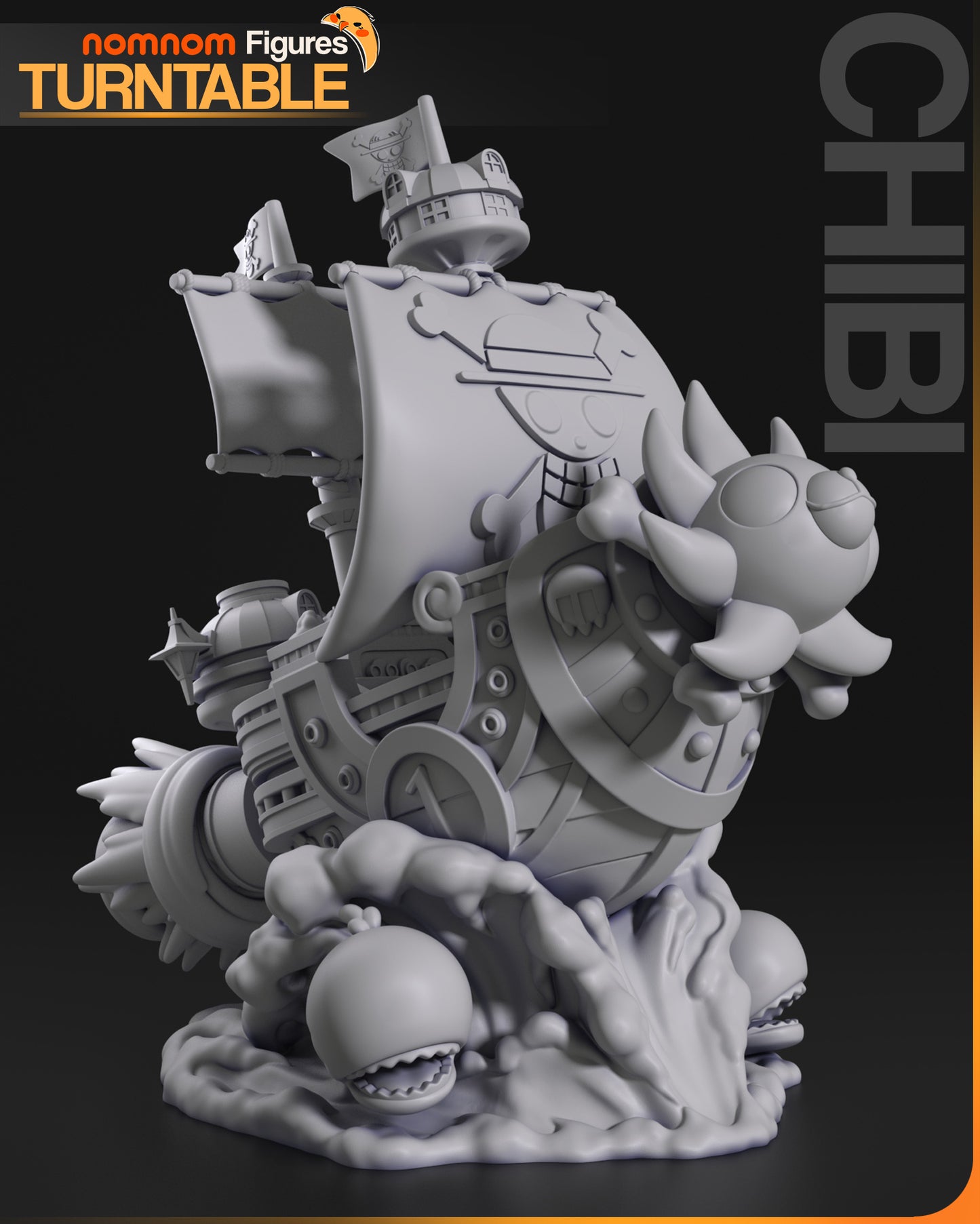 Figura de Resina Chibi - Thousand Sunny - One Piece