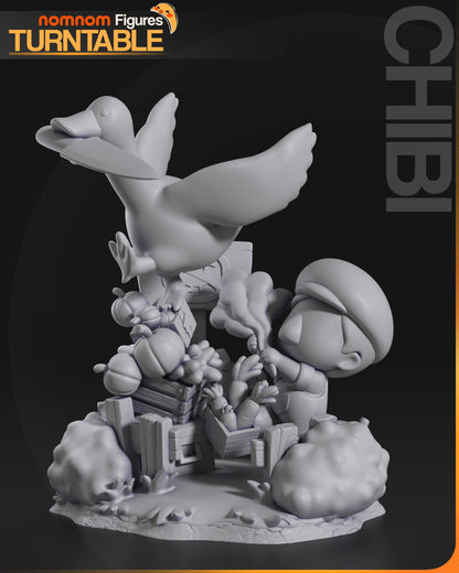 Figura de Resina Chibi - Goose - Untitled Goose Game