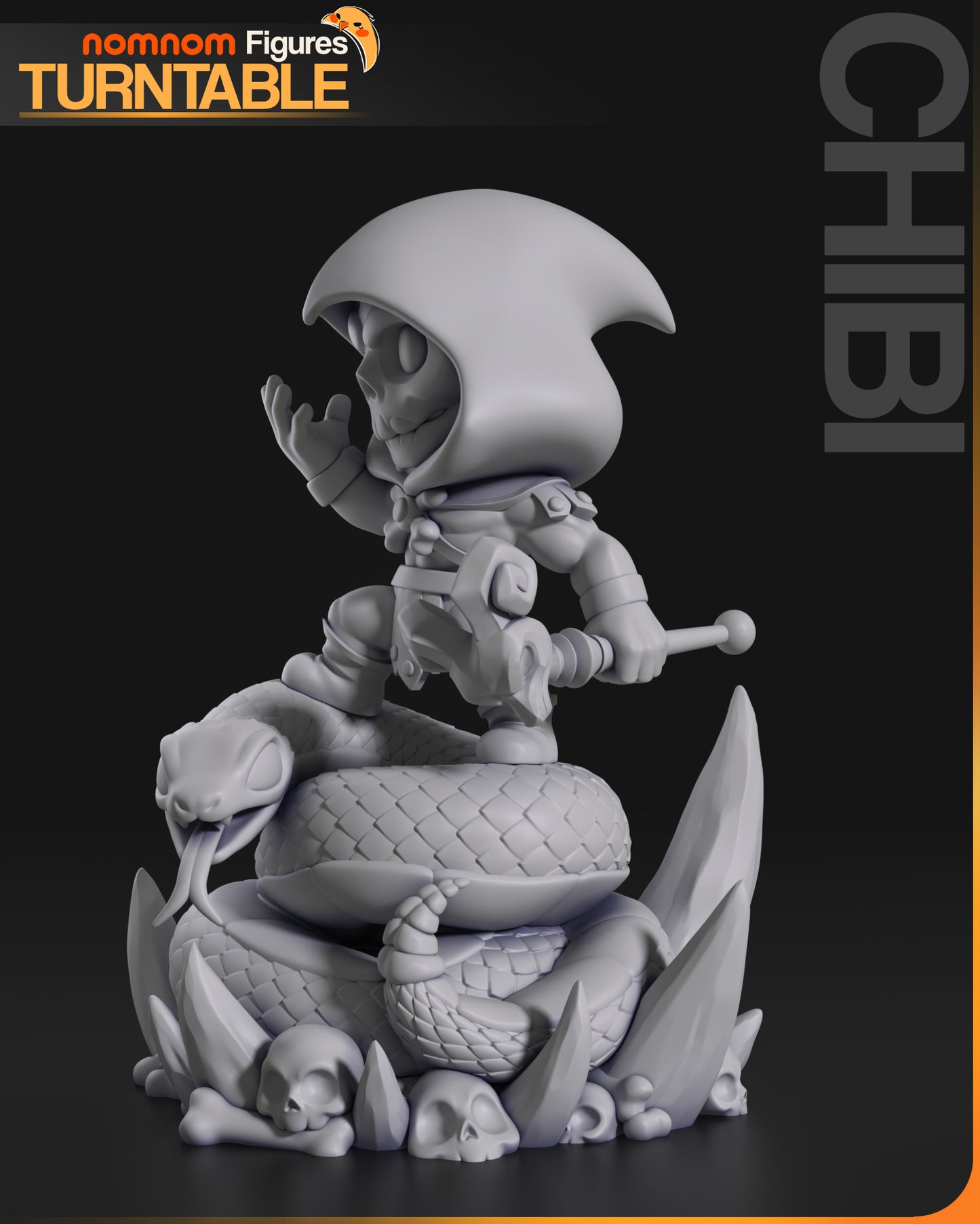 Figura de Resina Chibi - Skeletor - He-Man