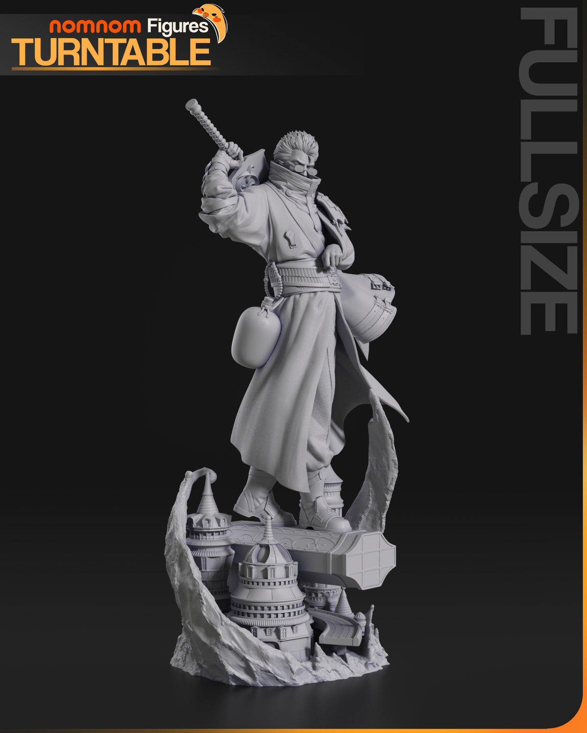 Figura Auron Final Fantasy X en resina, foto 7