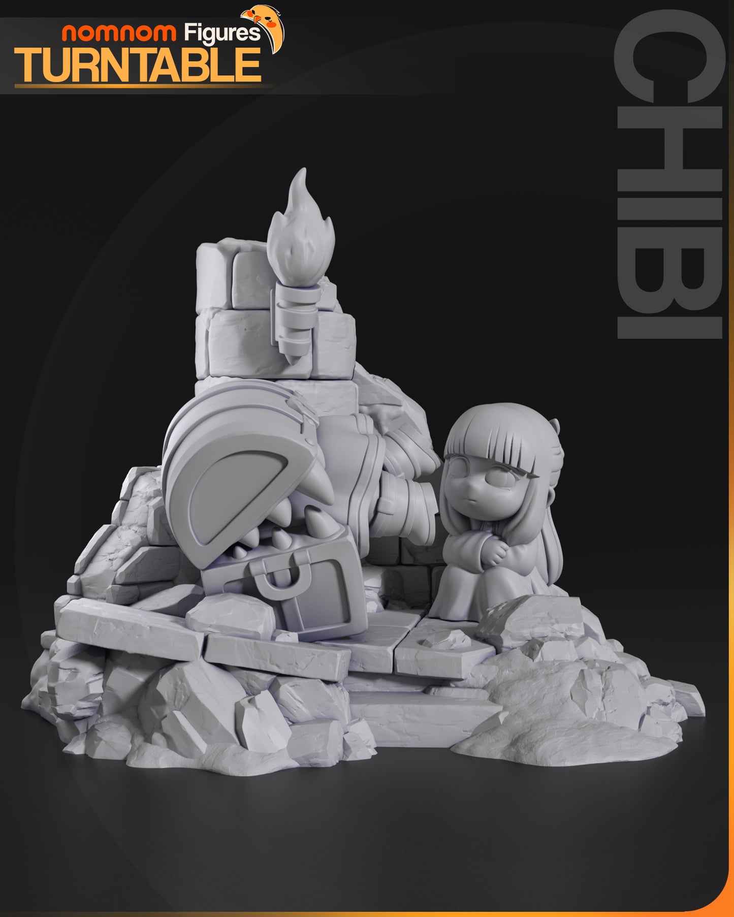 Figura de Resina Chibi - Cofre Mimico - Fieren