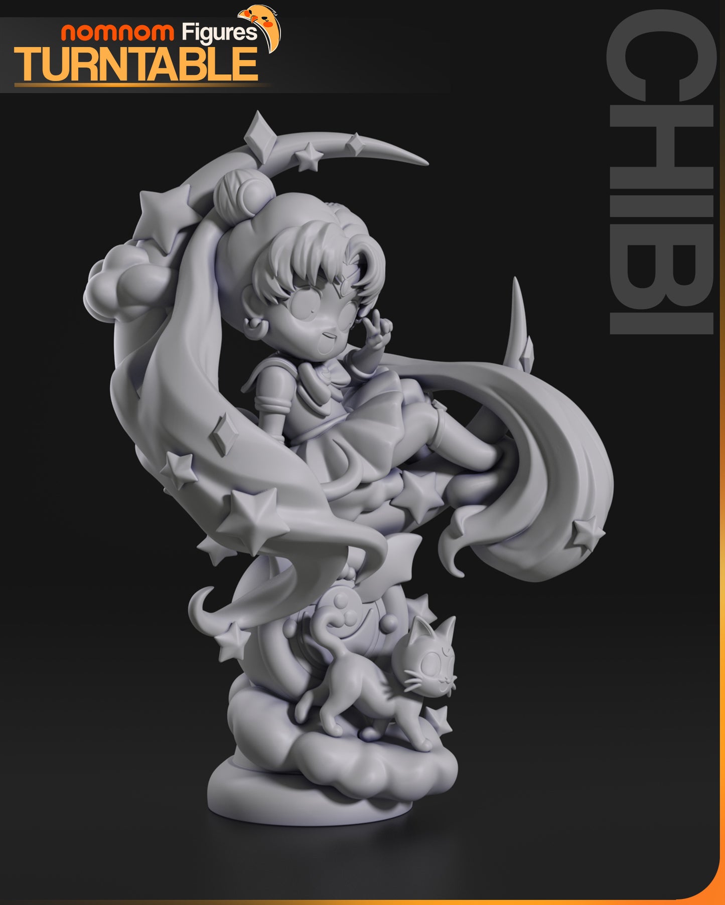 Figura de Resina Chibi - Sailor Moon - Salilor Moon