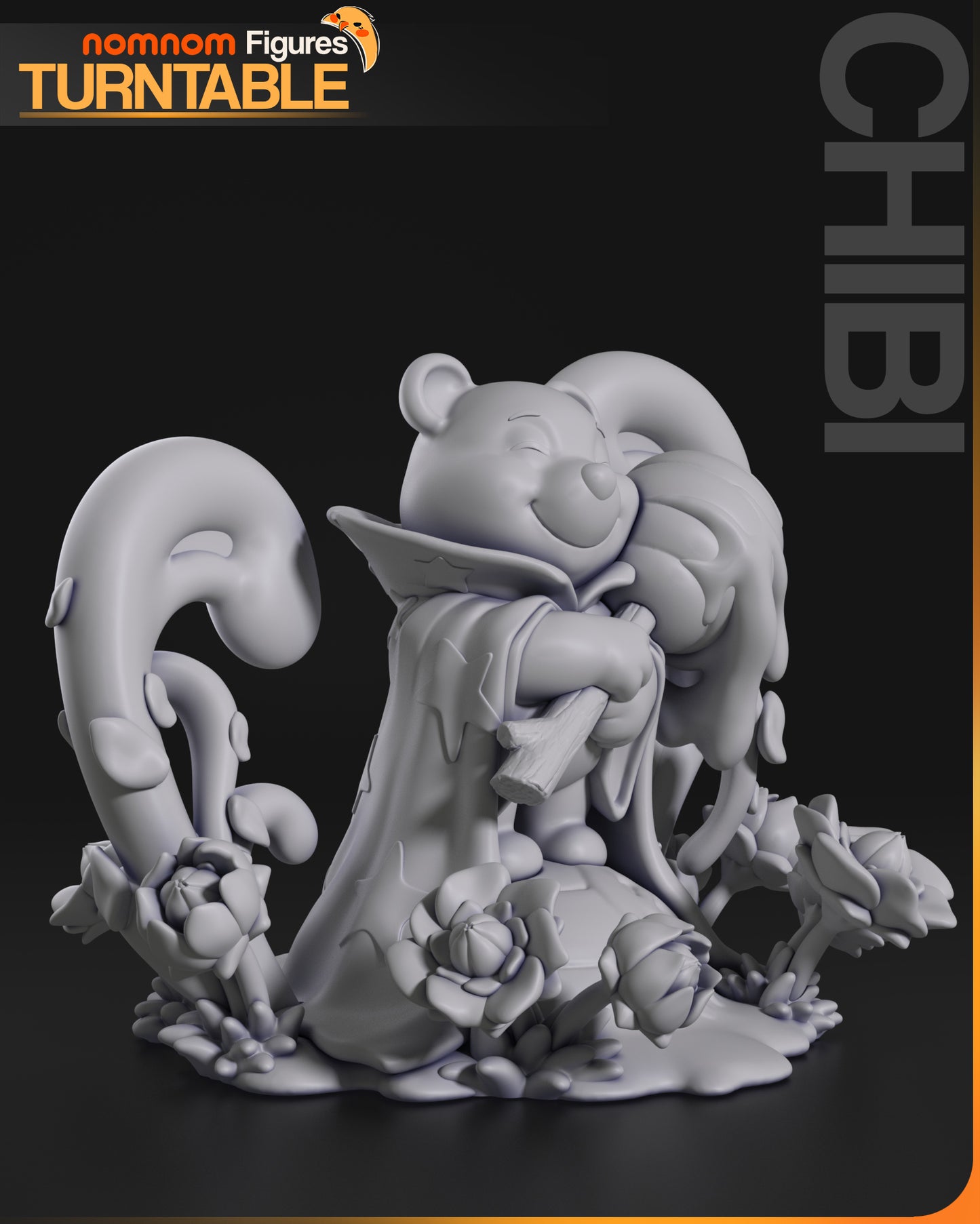 Figura de Resina Chibi - Winnie the Pooh - Disney Lorcana Version