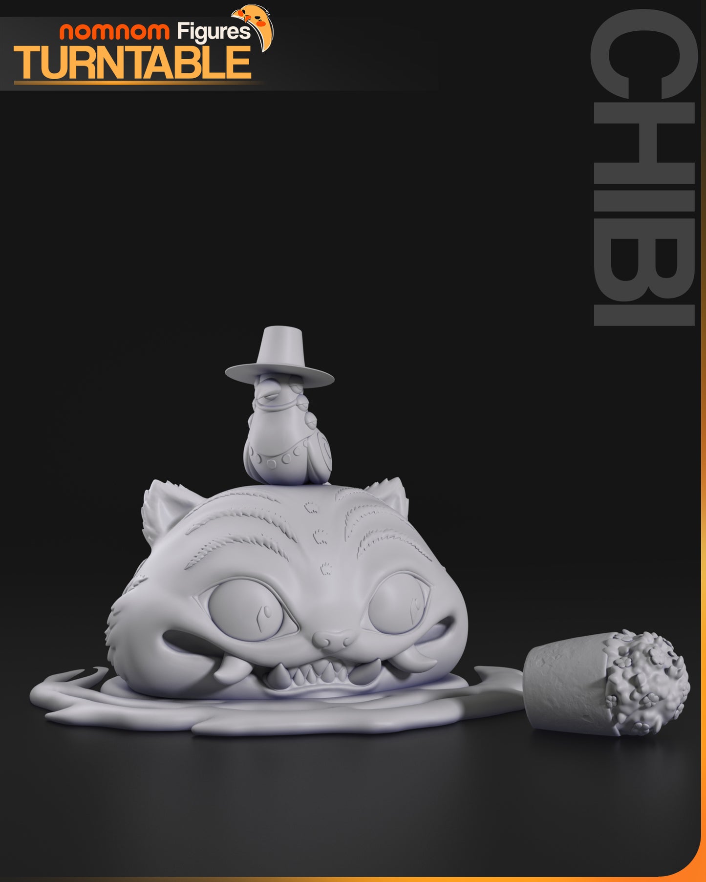 Figura de Resina Chibi - Derpy El Tigre - K-Pop Demon Hunters