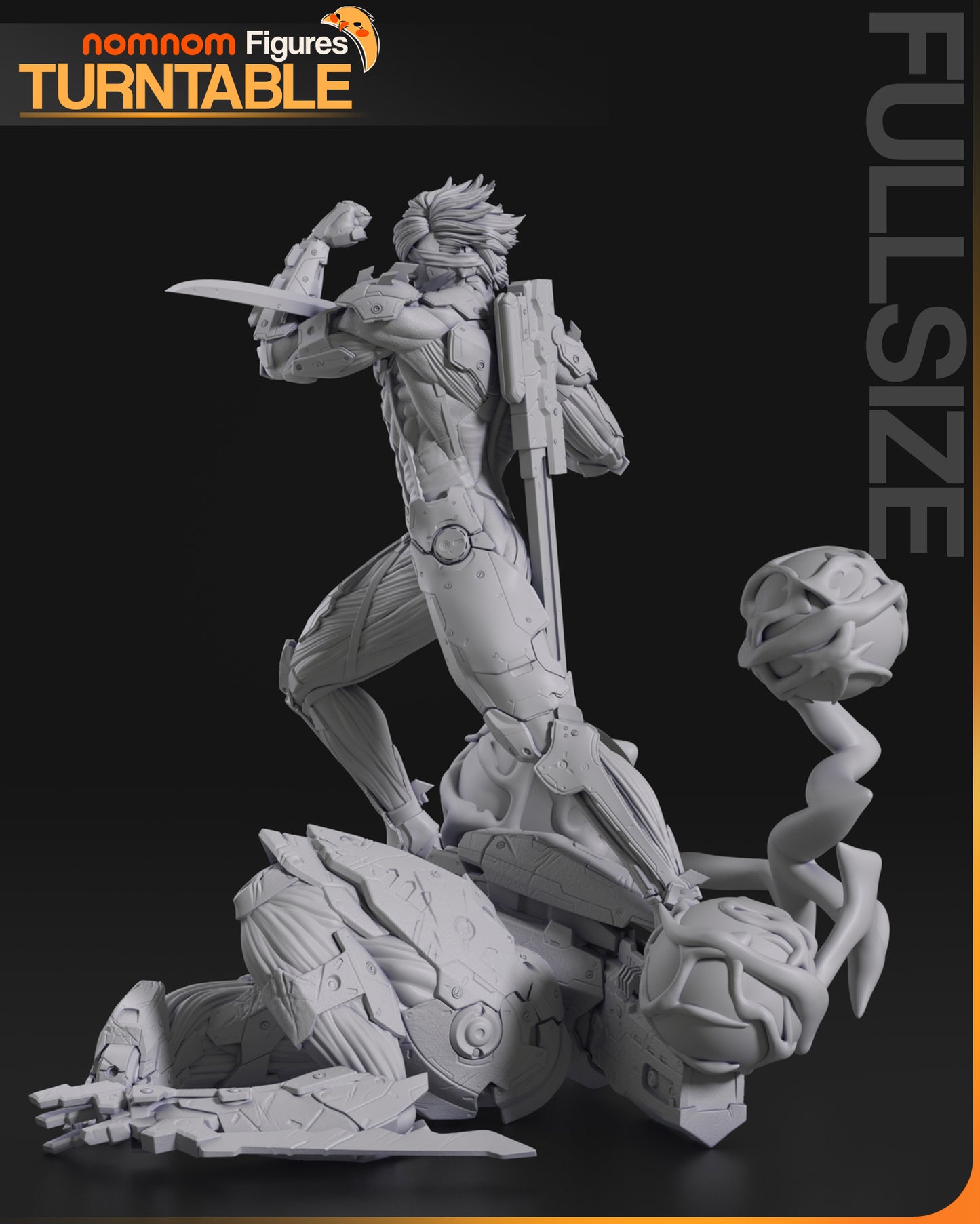 Figura de Resina - Raiden - Metal Gear Solid