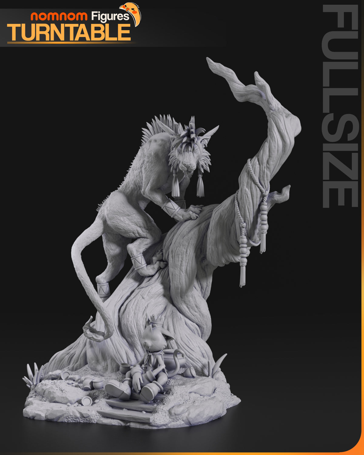 Figura Red XIII Final Fantasy VII en resina, foto 7
