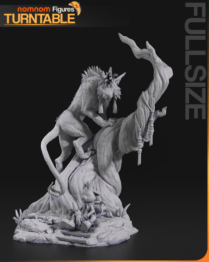 Figura Red XIII Final Fantasy VII en resina, foto 7