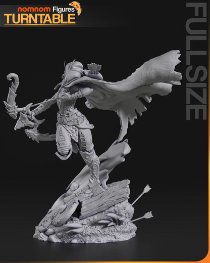 Figura de Resina - Alleria Brisaveloz - World of Warcraft