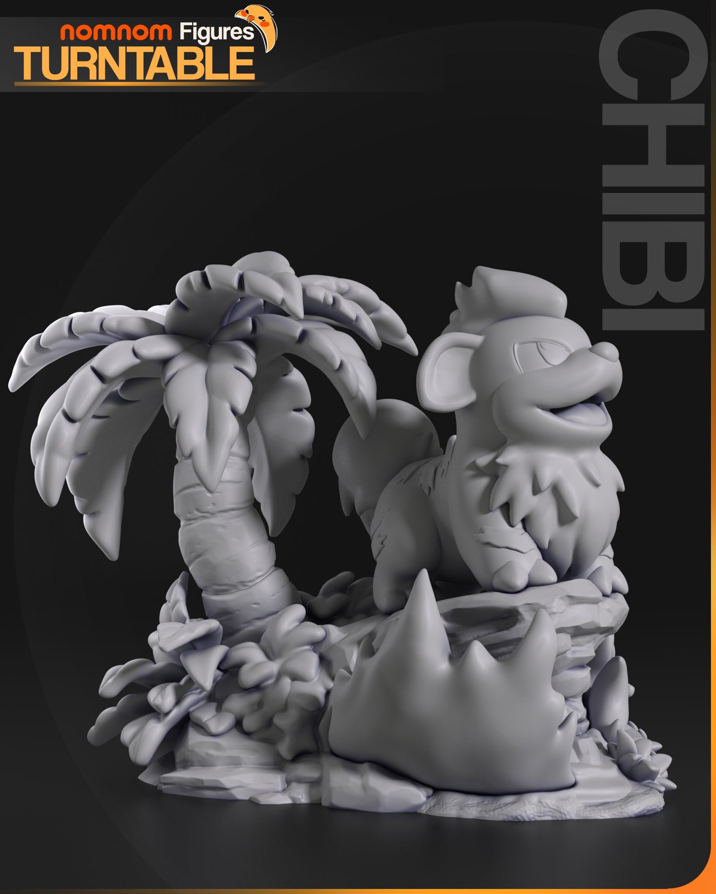 Figura de Resina Chibi - Growlithe - Pokemon