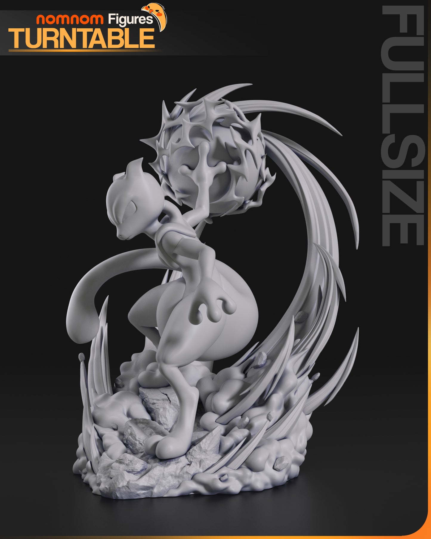 Figura de Resina - Mewtwo - Pokemon