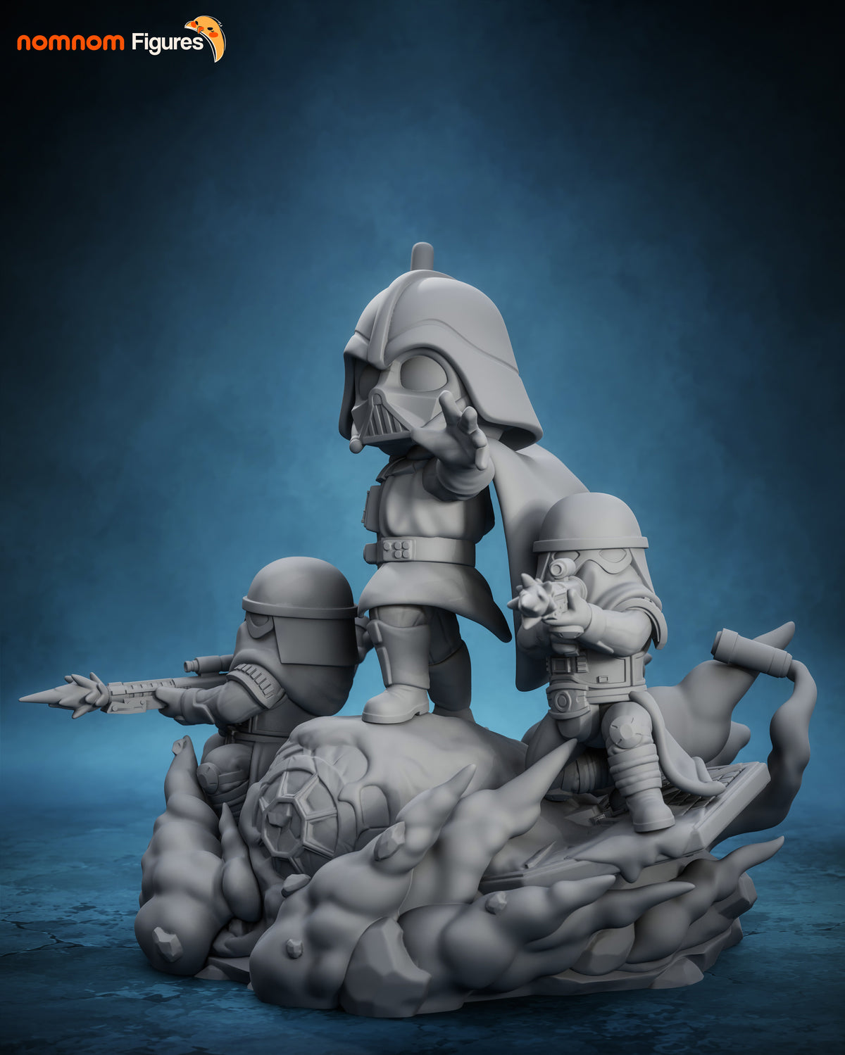 Figura chibi Darth Vader Star Wars en resina, foto 8