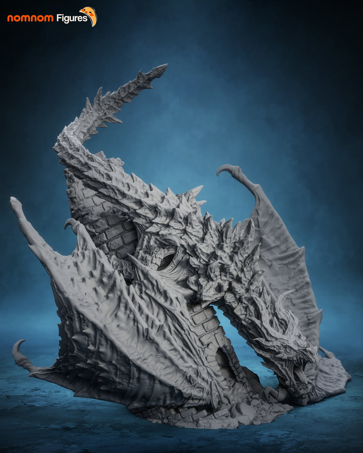 Figura Alduin Skyrim en resina, foto 15