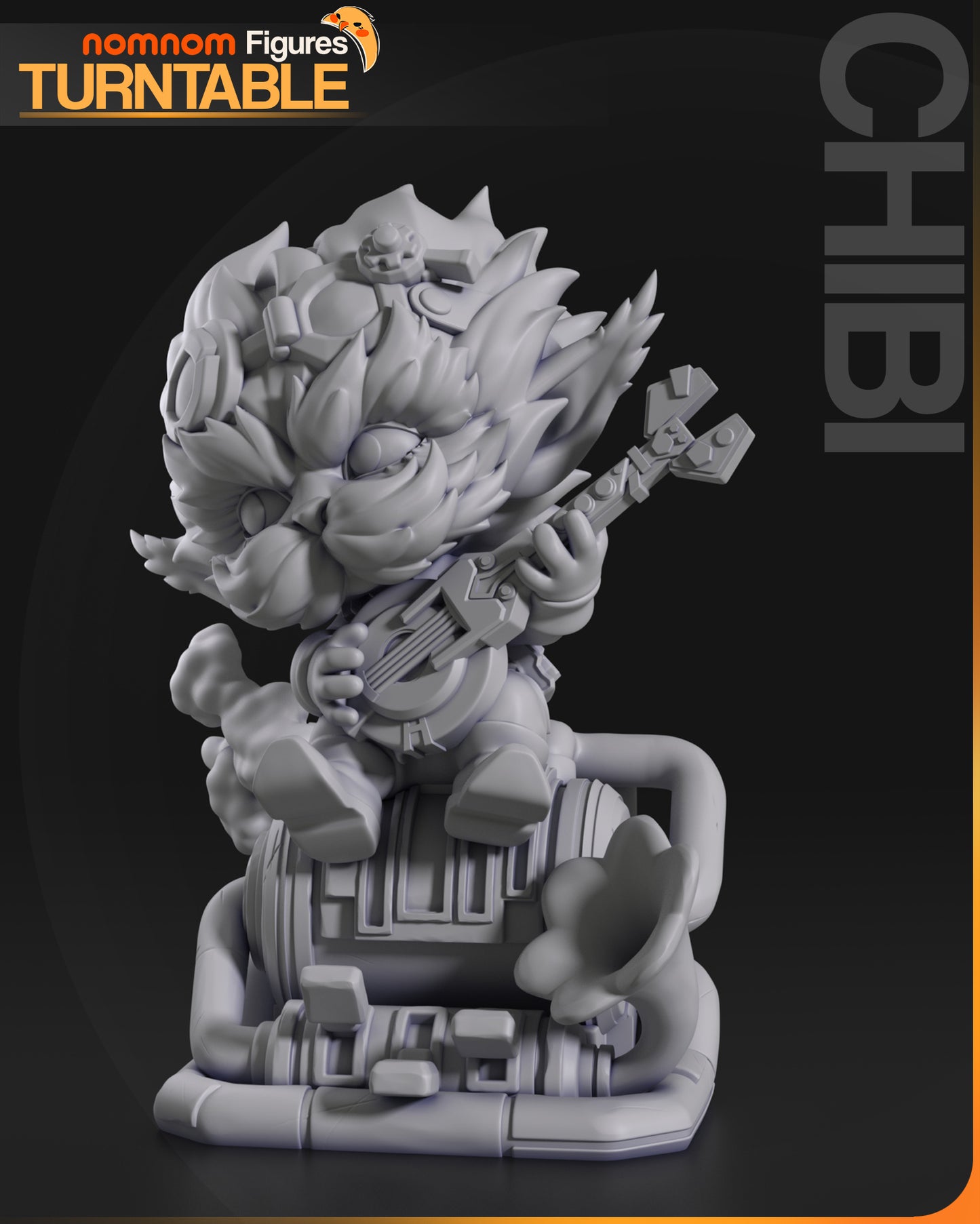 Figura de Resina Chibi - Heimerdinger - League of Legends