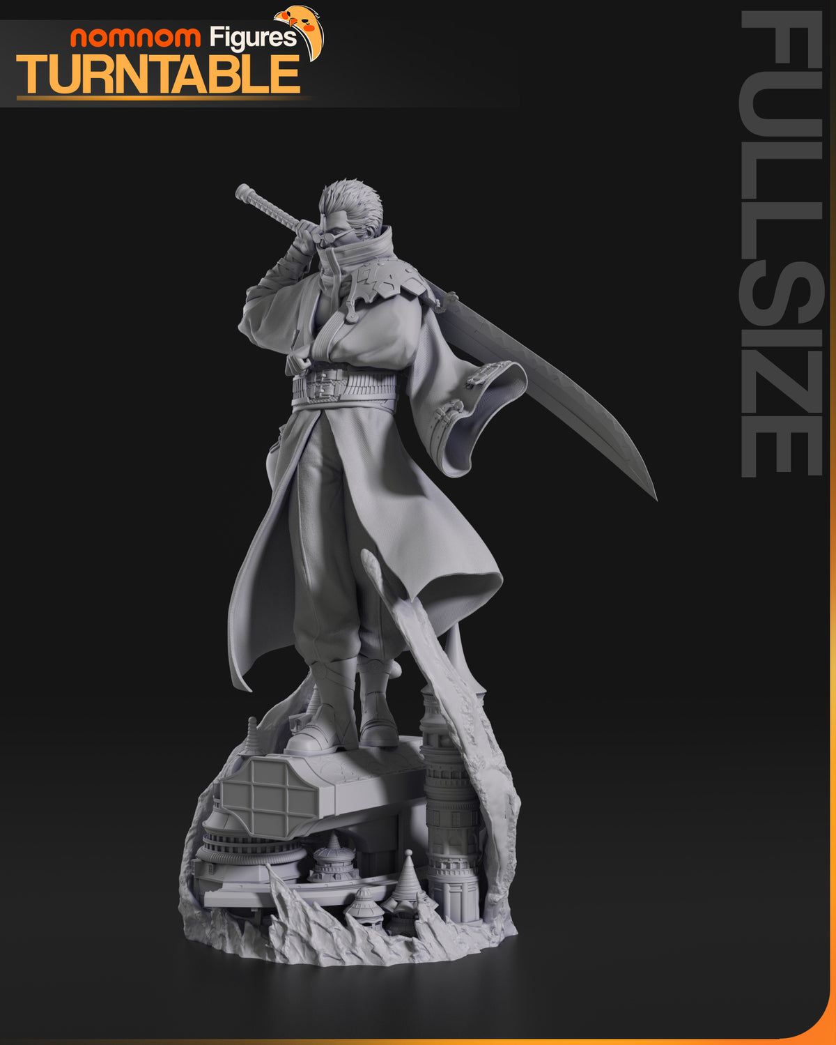 Figura Auron Final Fantasy X en resina, foto 8