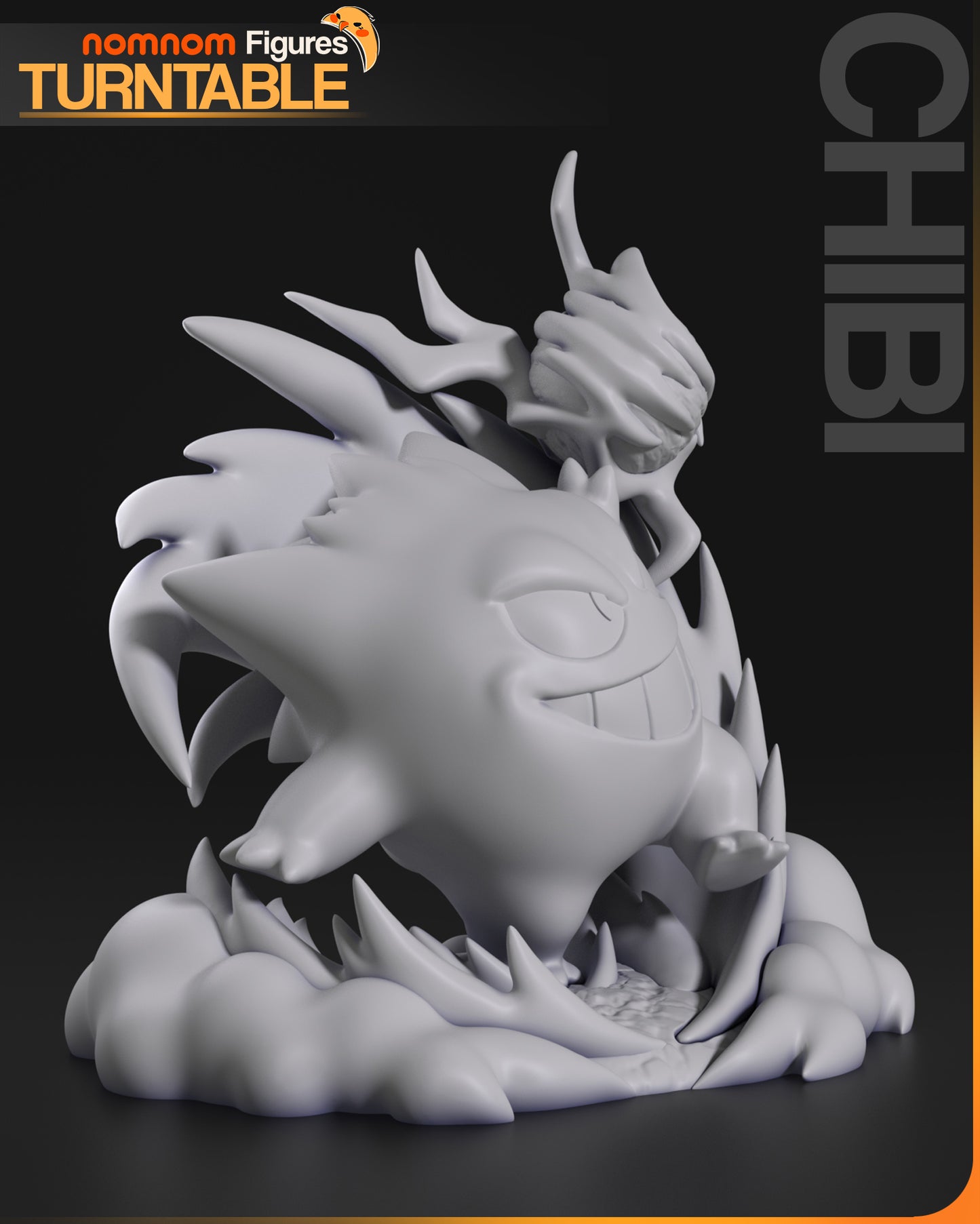 Figura de Resina Chibi - Gengar - Pokemon