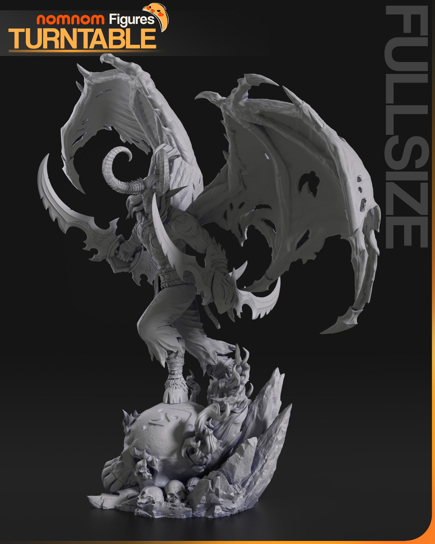 Figura de Resina - Illidan Tempestira - World of Warcraft