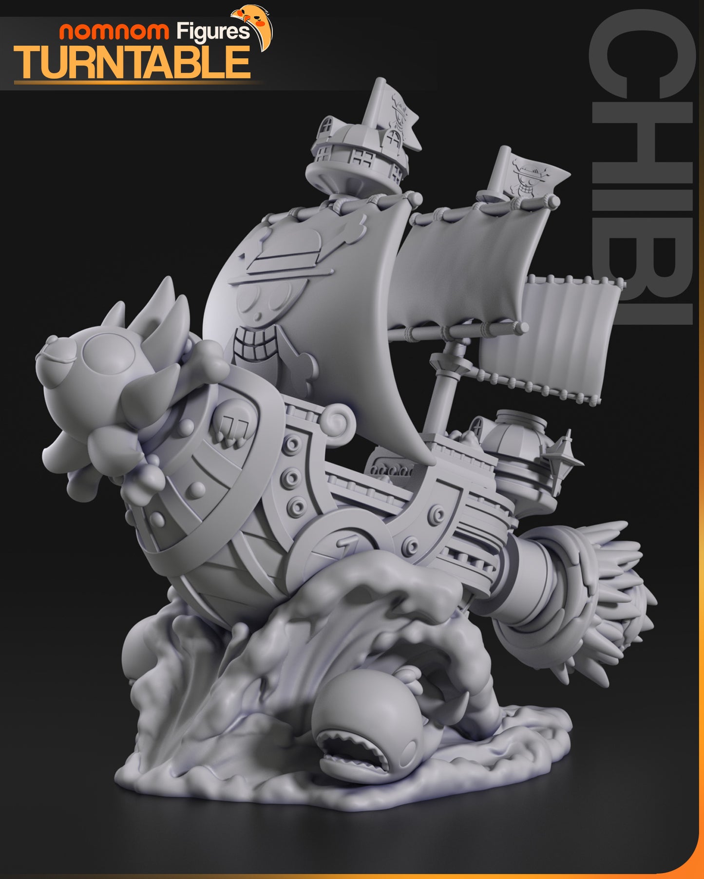 Figura de Resina Chibi - Thousand Sunny - One Piece