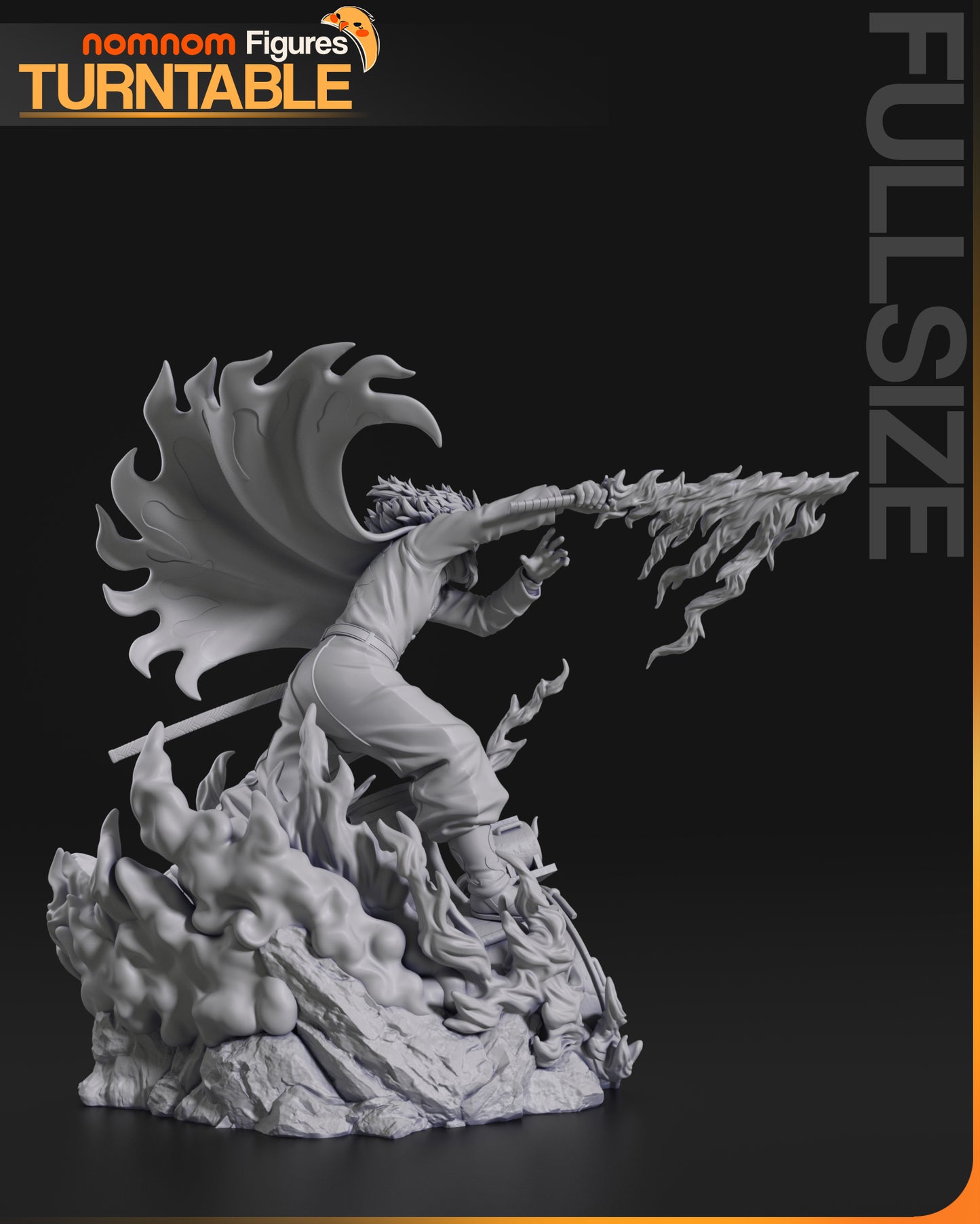 Figura de Resina - Rengoku - Kimetsu No Yaiba / Demon Slayer