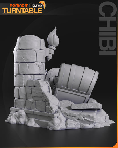 Figura de Resina Chibi - Cofre Mimico - Fieren