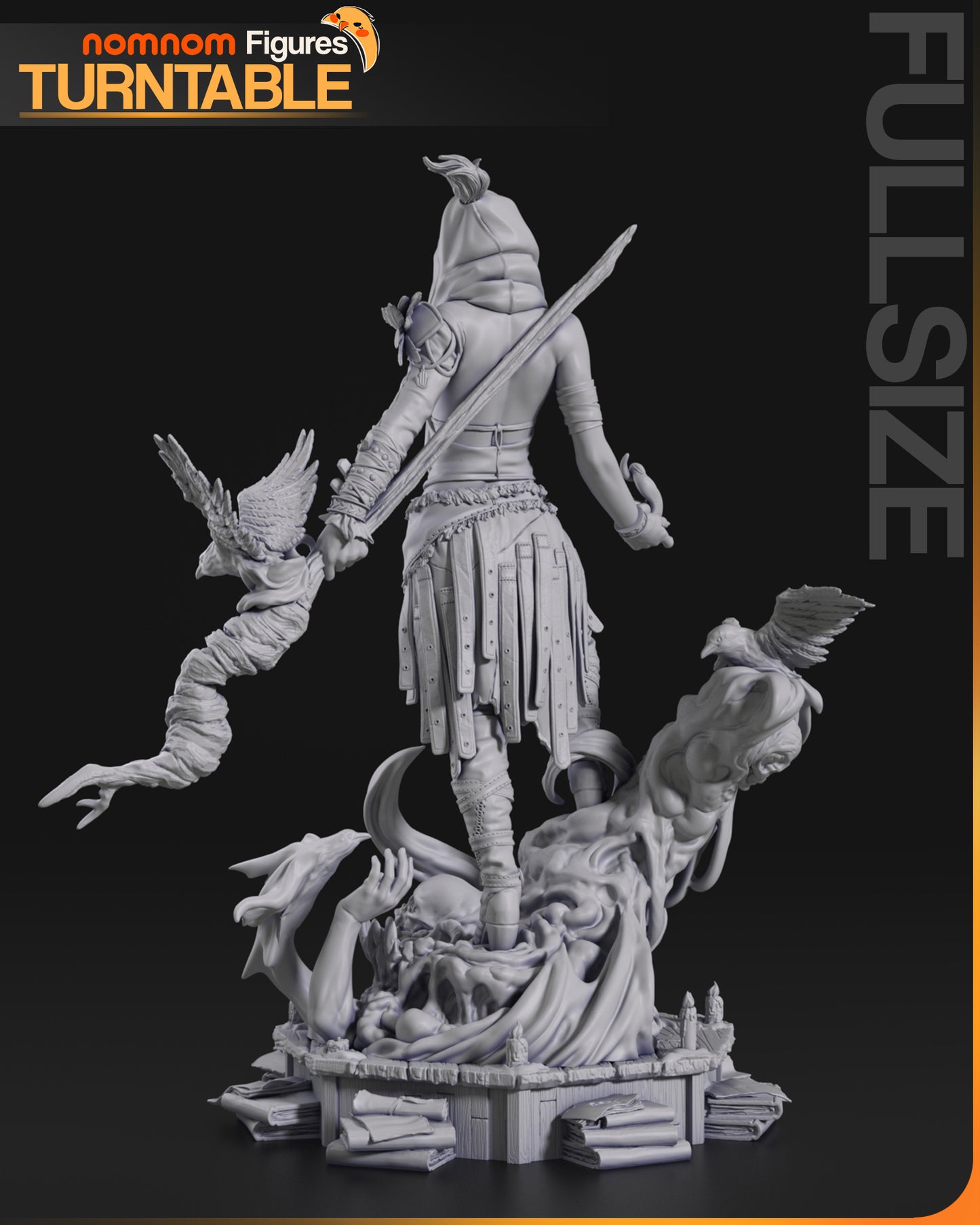Figura de Resina - Morrigan - Dragon Age