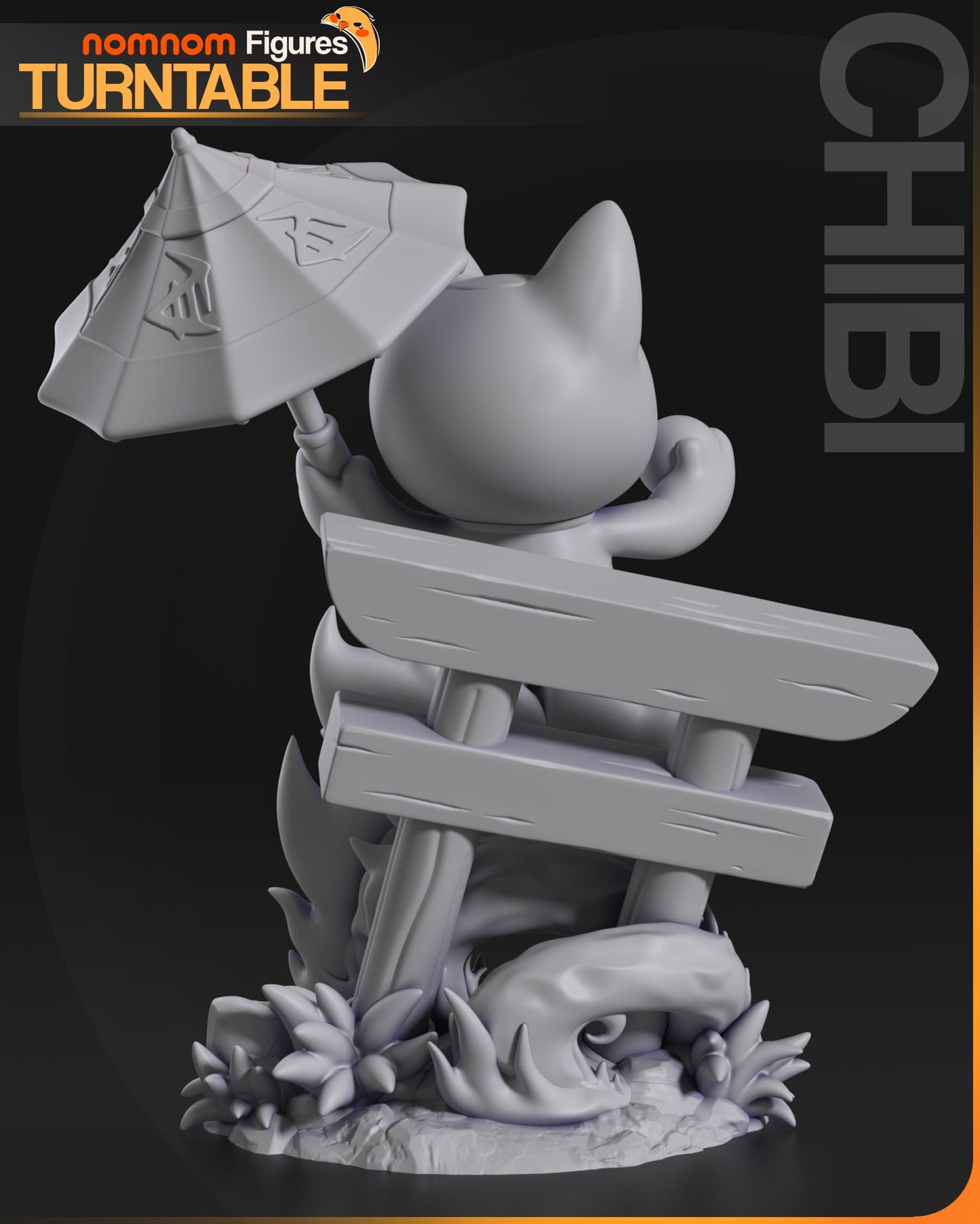 Figura de Resina Chibi - Turbo Vieja Gato - Dandadan