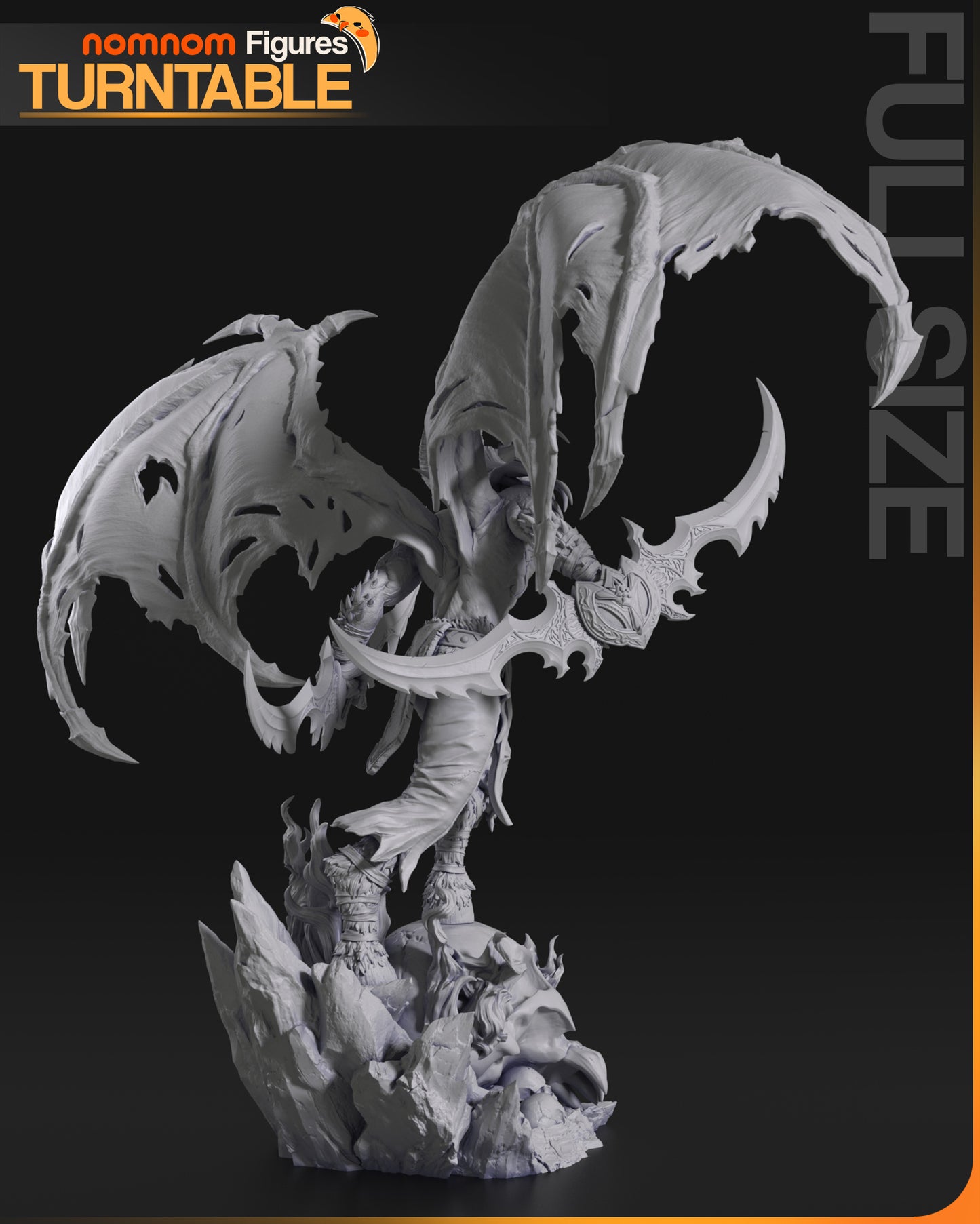 Figura de Resina - Illidan Tempestira - World of Warcraft