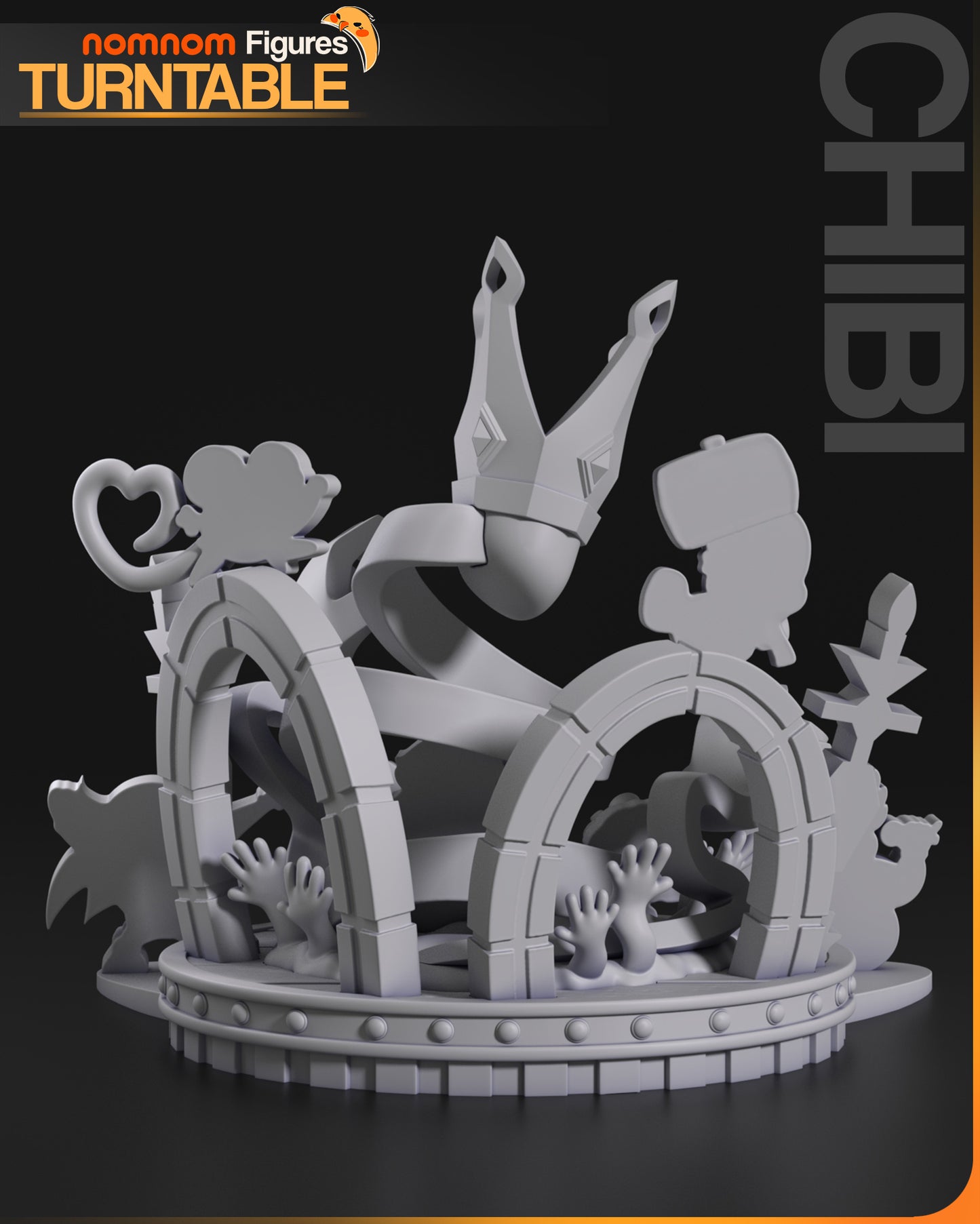 Figura de Resina Chibi - Paper Mario - Paper Mario