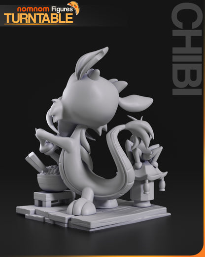 Figura de Resina Chibi - Mushu - Mulán