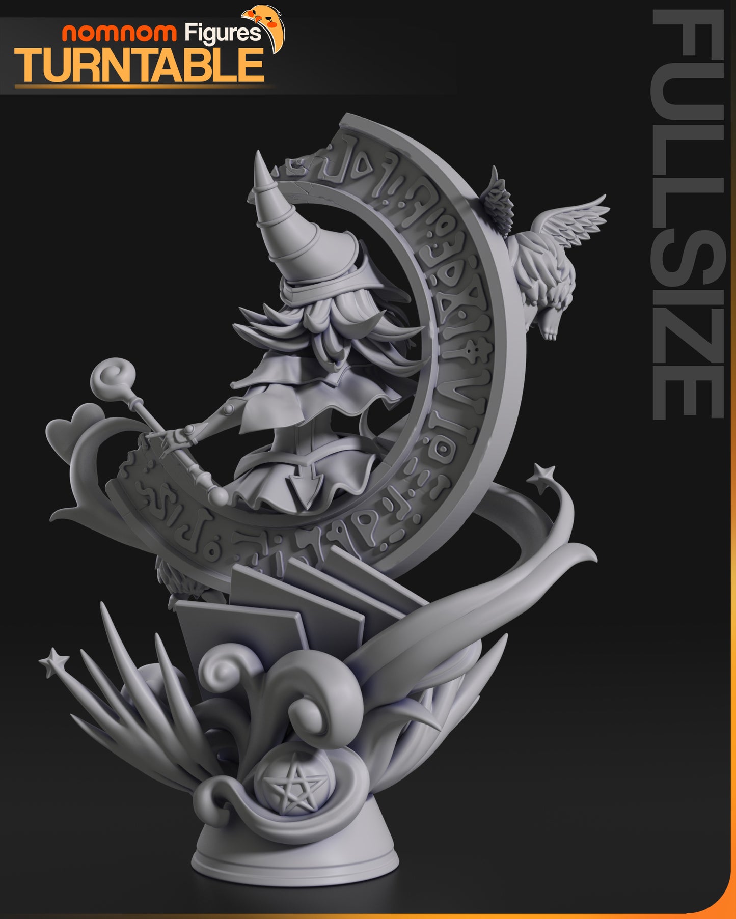 Figura de Resina - Maga Oscura - Yu-gi-oh!
