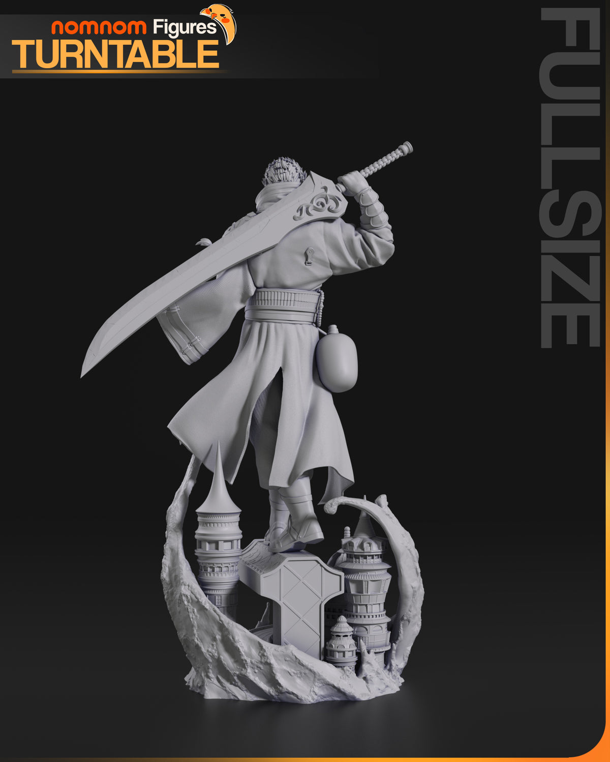 Figura Auron Final Fantasy X en resina, foto 9