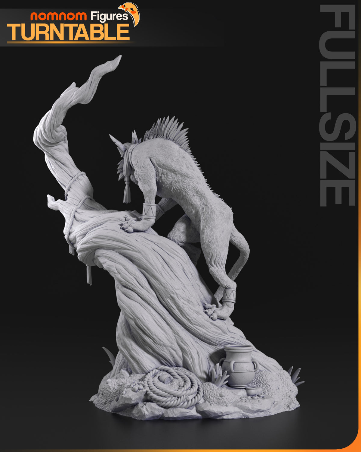 Figura Red XIII Final Fantasy VII en resina, foto 8