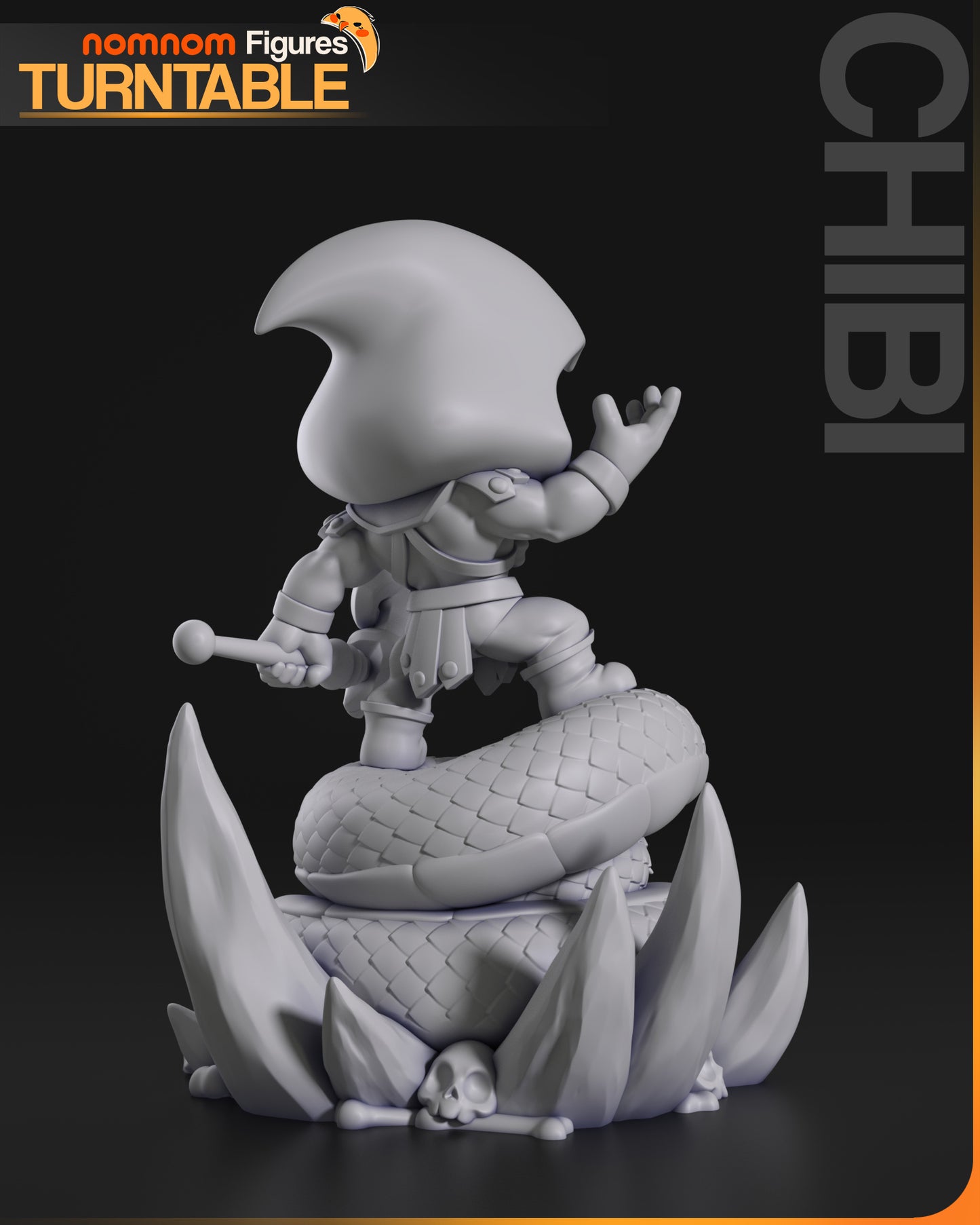 Figura de Resina Chibi - Skeletor - He-Man