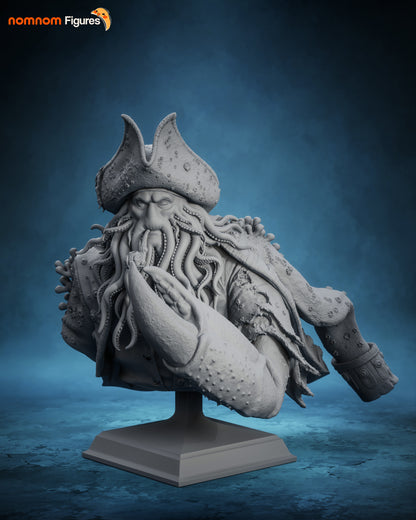 Figura Davy Jones Piratas del Caribe en resina, foto 19