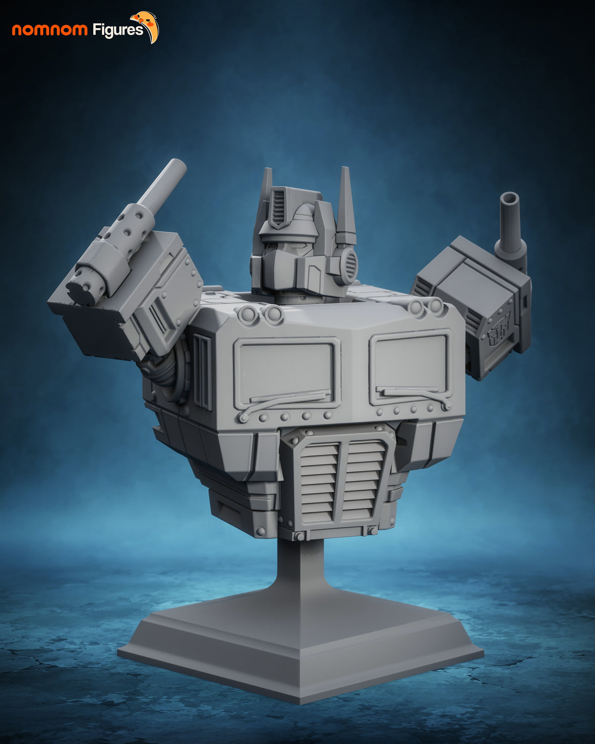 Optimus Prime Transformers, figura de resina, vista de perfil