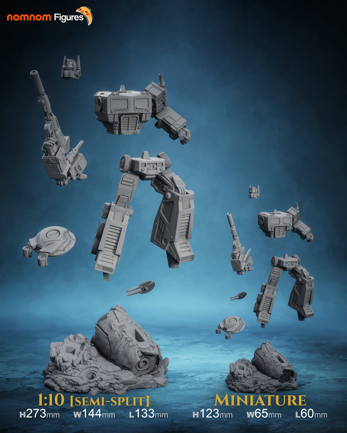 Optimus Prime Transformers, figura de resina impresa en 3D en España