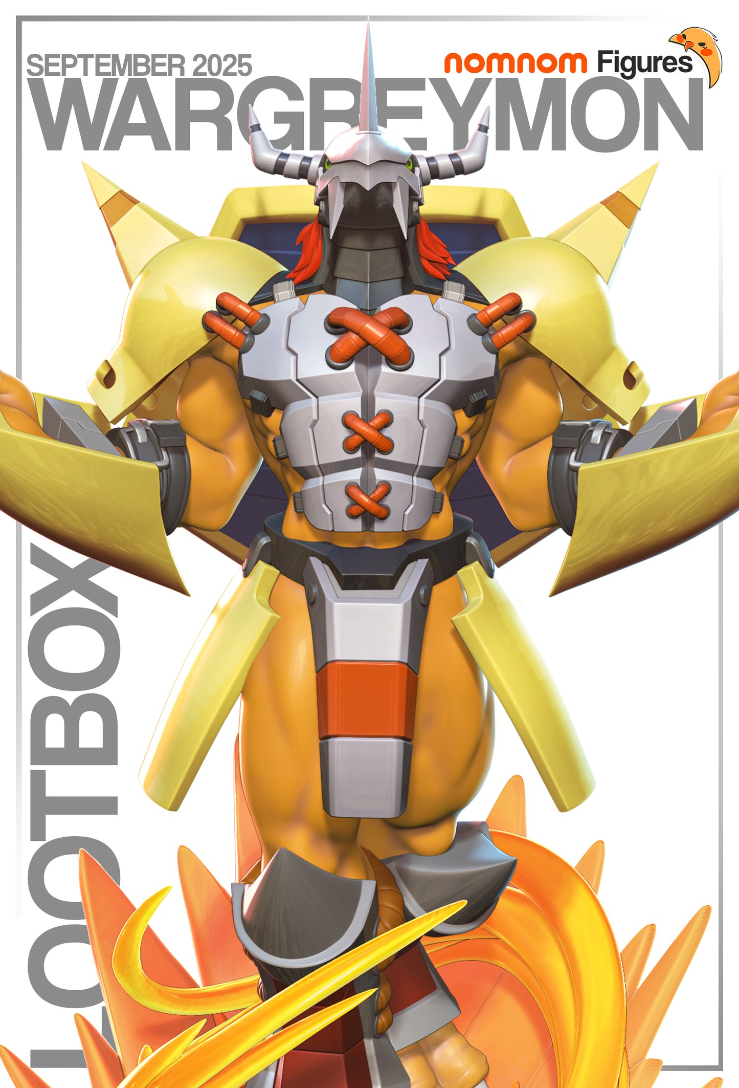 Figura de Resina - Wargreymon - Digimon