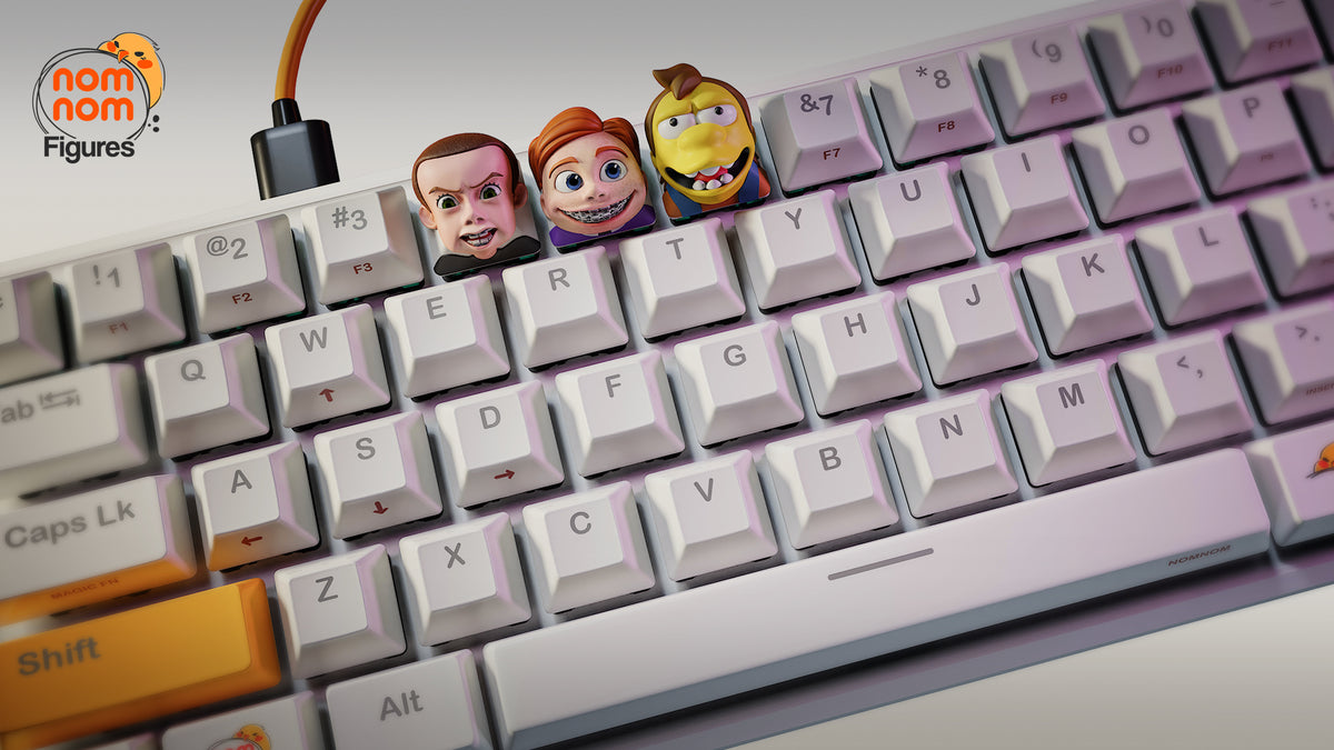 Keycaps de resina Bully Kids, detalle