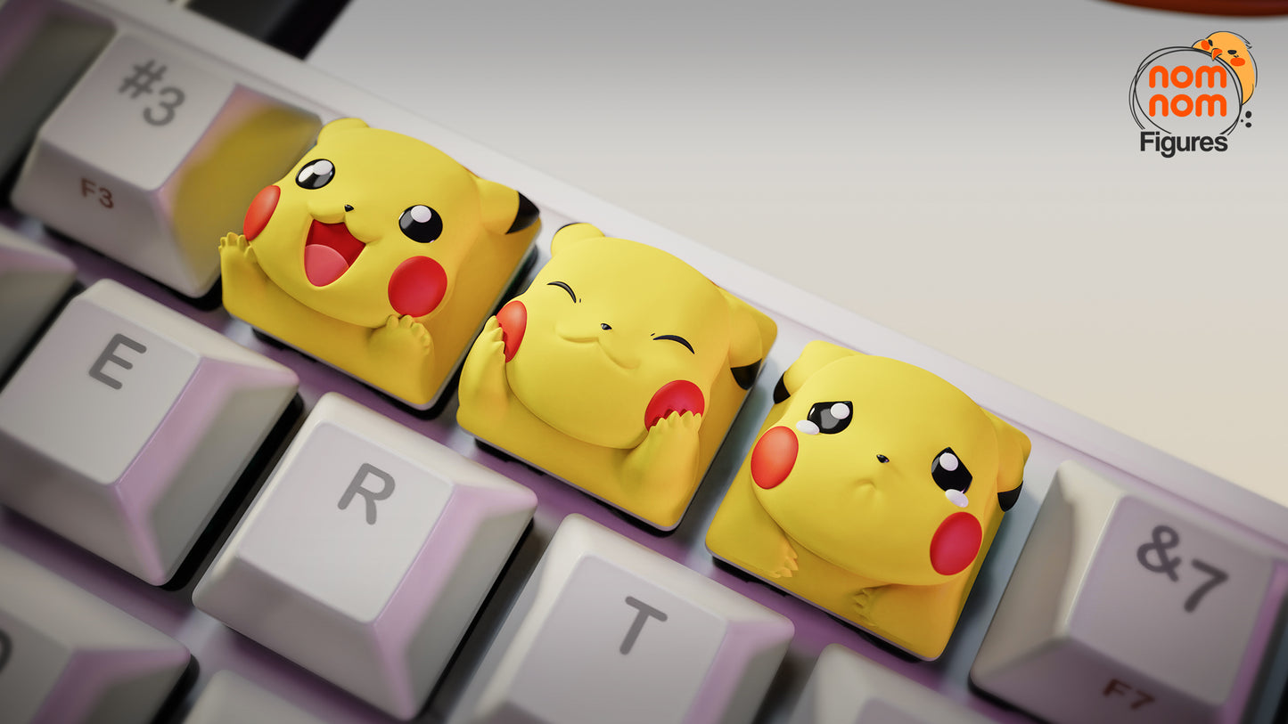 Teclas de Resina - Pikachu - Pokemon